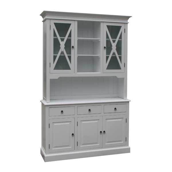 country-style white solid wood sideboard